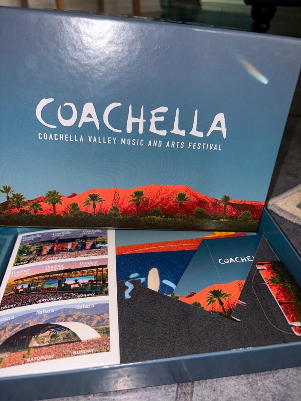 Coachella 2026 Souvenir Wristband Box